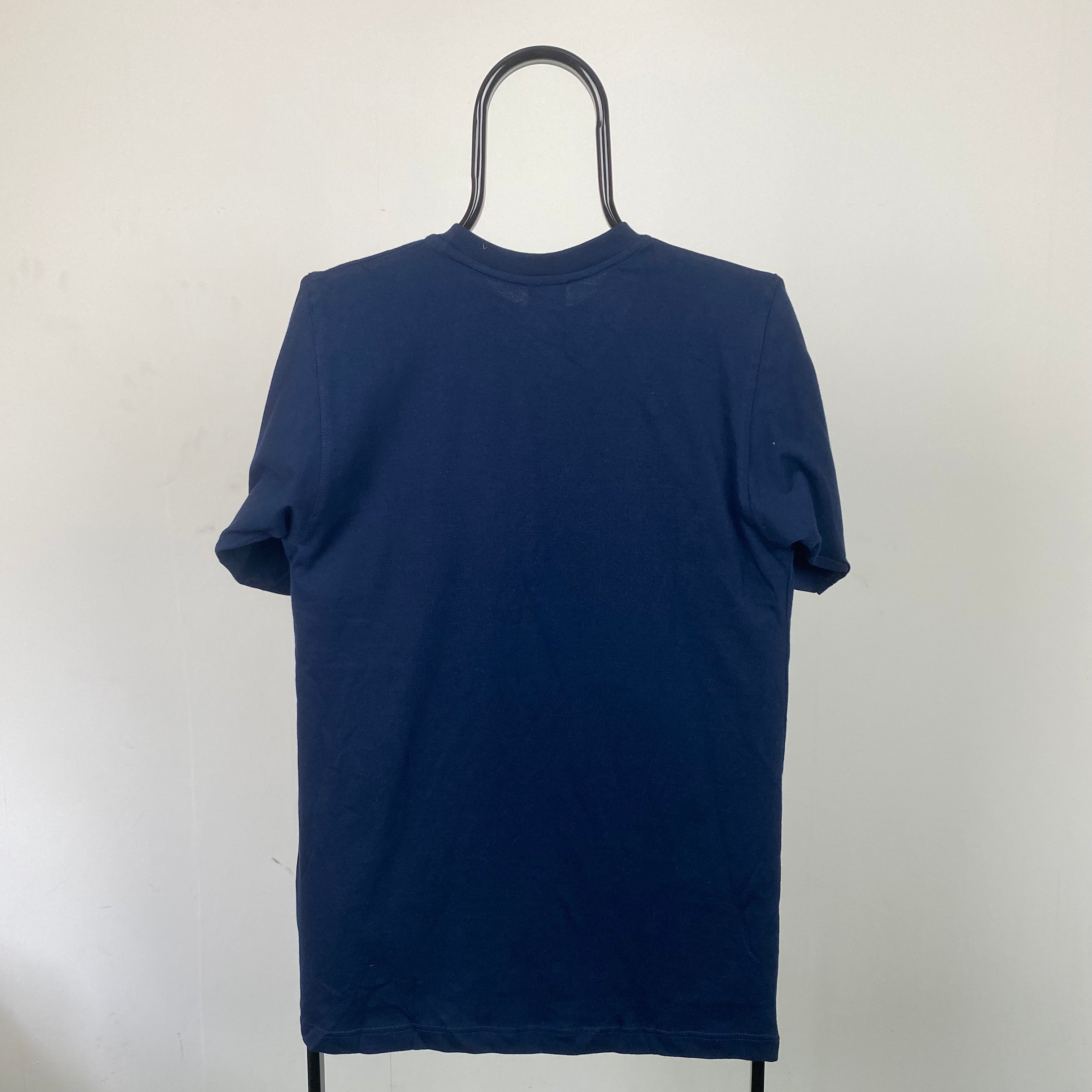 Vintage Nike Swoosh T-Shirt Blue Small