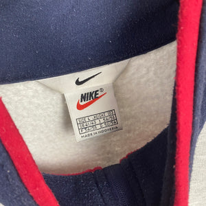 90s Nike USA 1/4 Zip Sweatshirt Grey Large