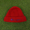 Vintage Champion Beanie Hat Red