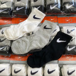 Vintage Nike Socks Colour 3 Pack White UK12-6