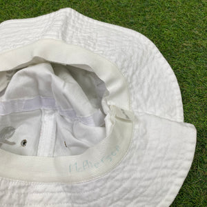 Retro Singapore Cricket Bucket Hat White
