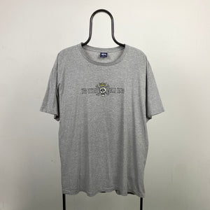 Retro 00s Stussy T-Shirt Grey XL