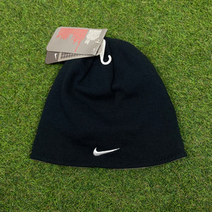 00s Nike Reversible Beanie Hat Blue Brown