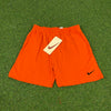 Vintage Nike Cotton Shorts Orange Small