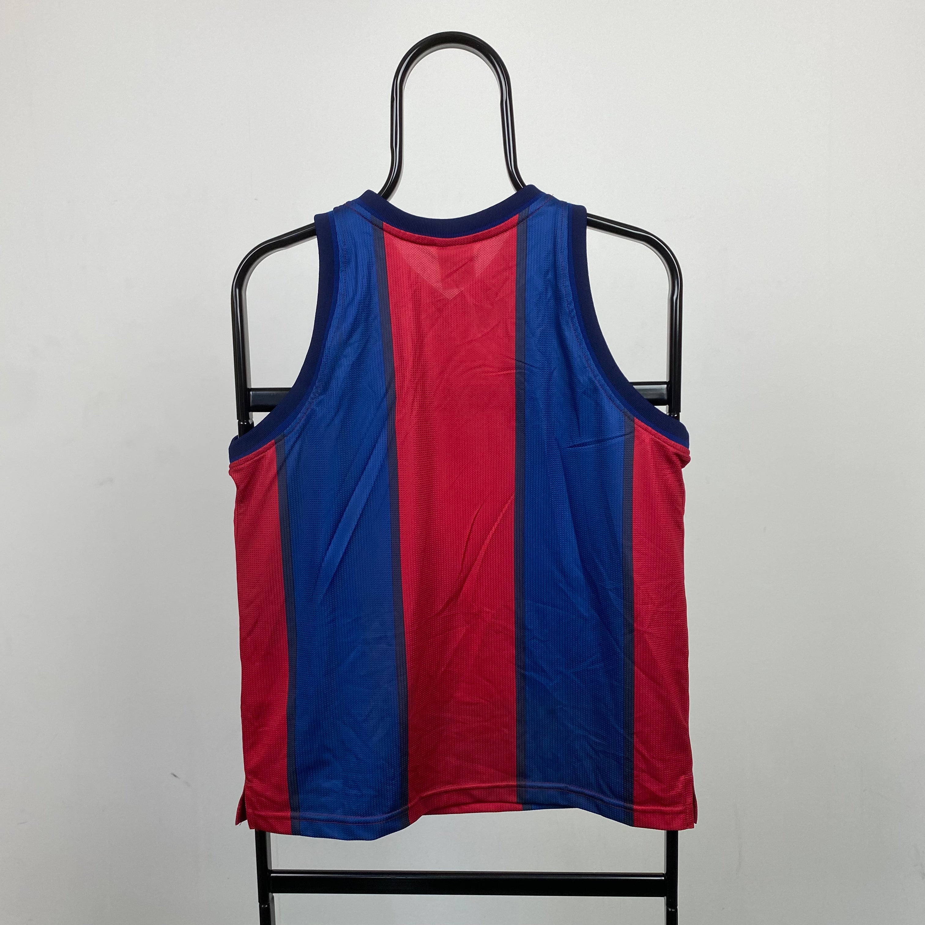 90s Nike Barcelona Basketball Vest T-Shirt Blue XS