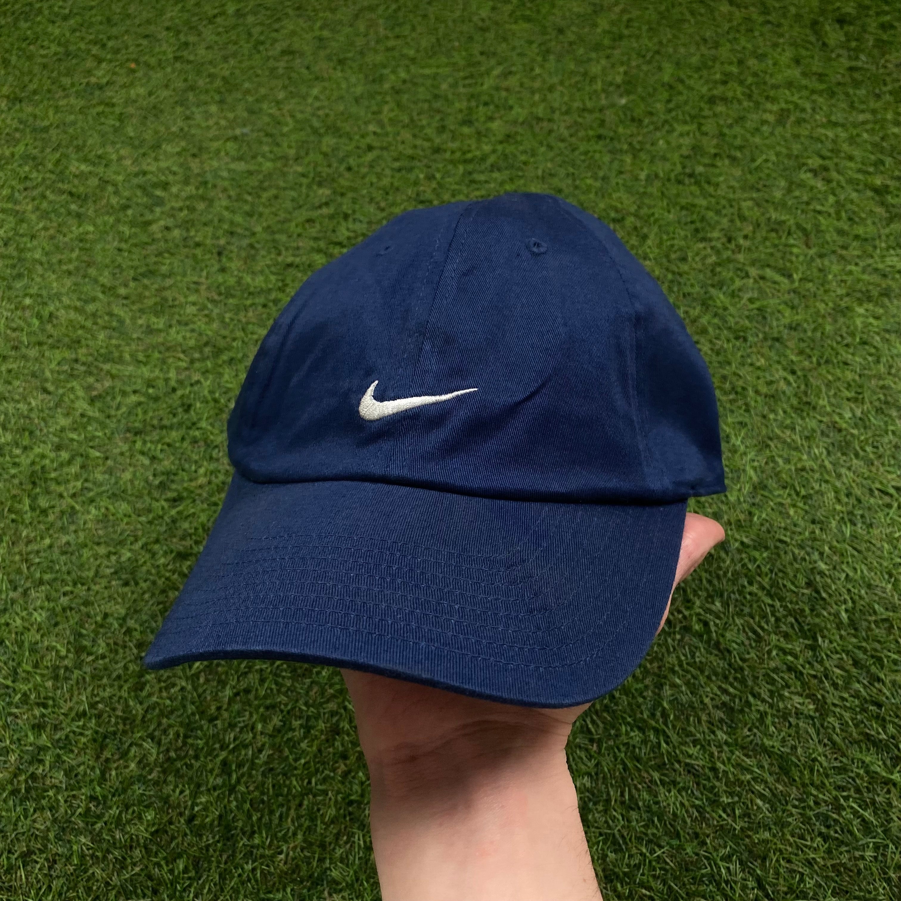 Vintage Nike Fitted Hat Blue