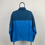 90s Nike Challenge Court Windbreaker Jacket Blue Medium
