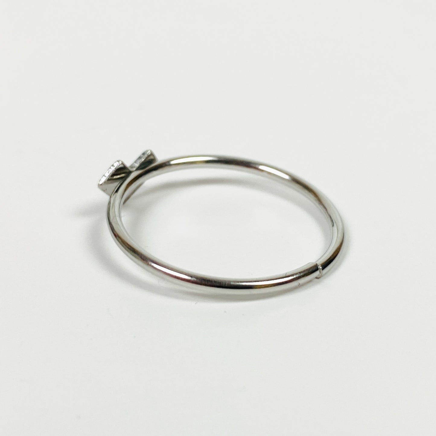 Vintage Retro Adjustable Heart Ring Silver