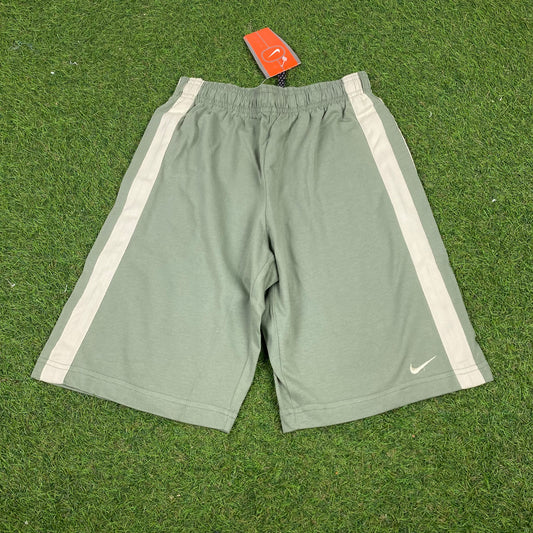 Vintage Nike Cotton Shorts Green Small