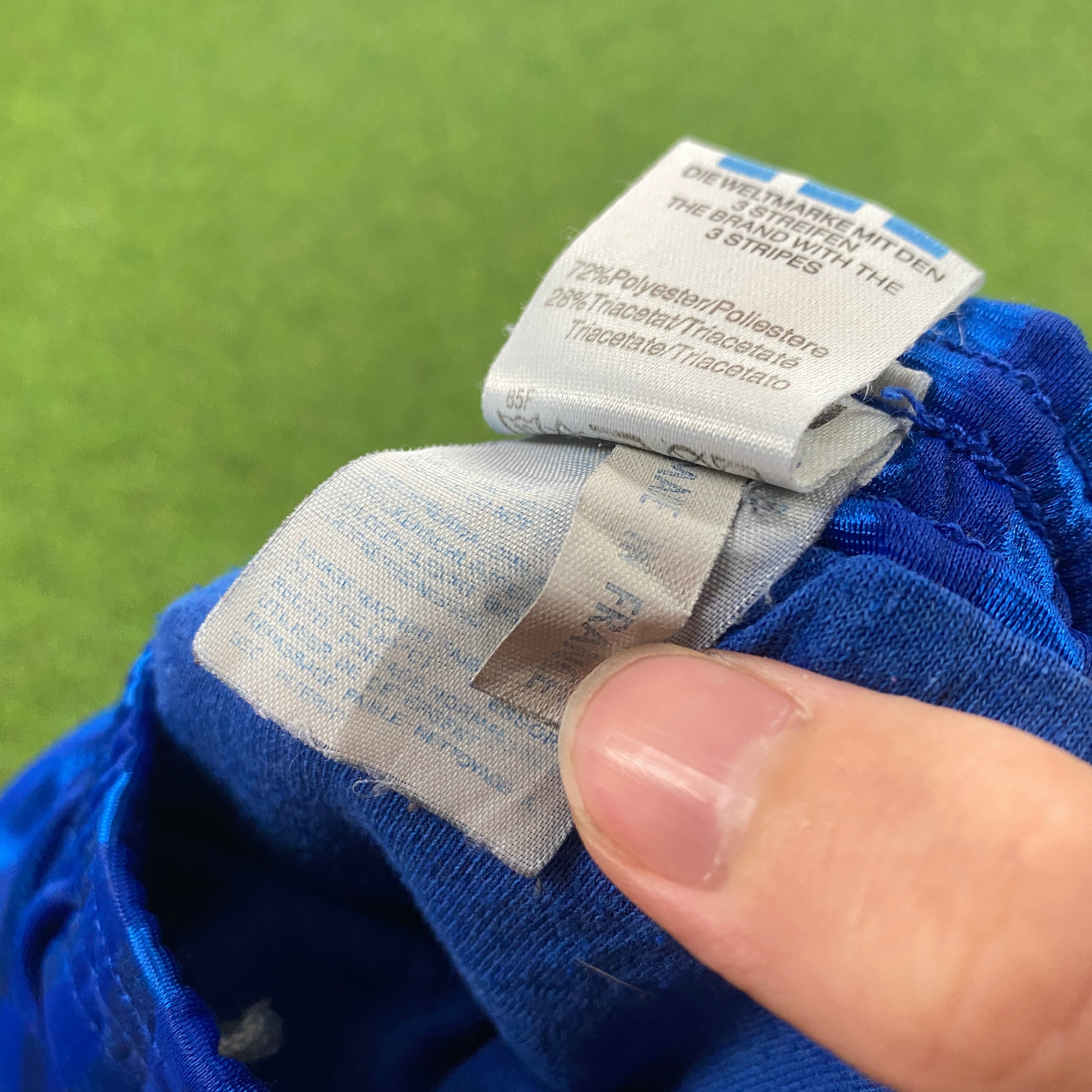 Retro Adidas Nylon Sprinter Shorts Blue XL