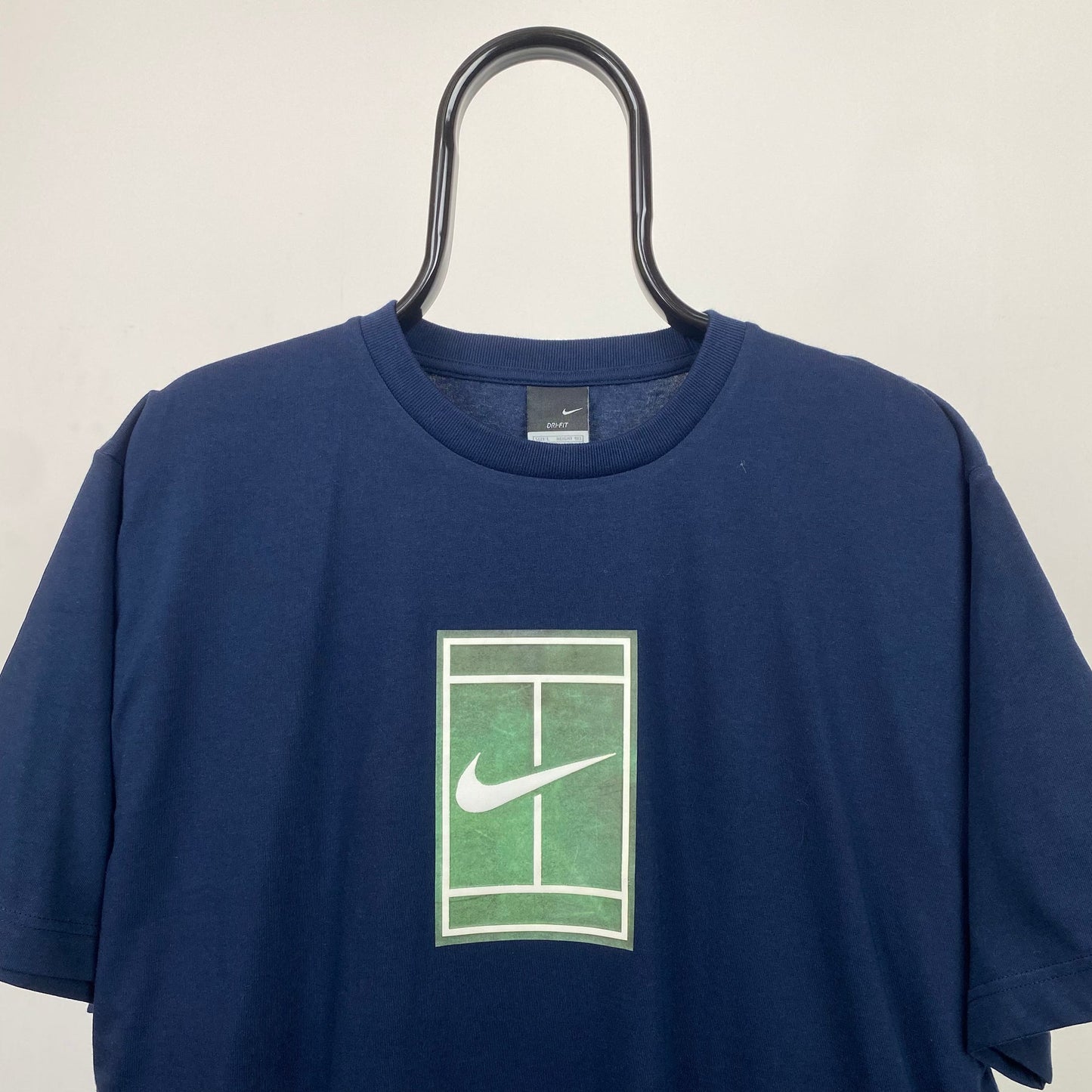 00s Nike Court T-Shirt Blue XXL