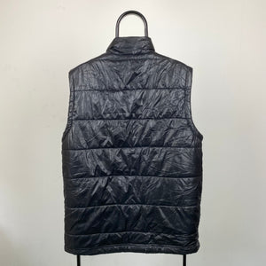 Vintage Adidas Gilet Puffer Jacket Black Medium