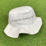 Retro Singapore Cricket Bucket Hat White