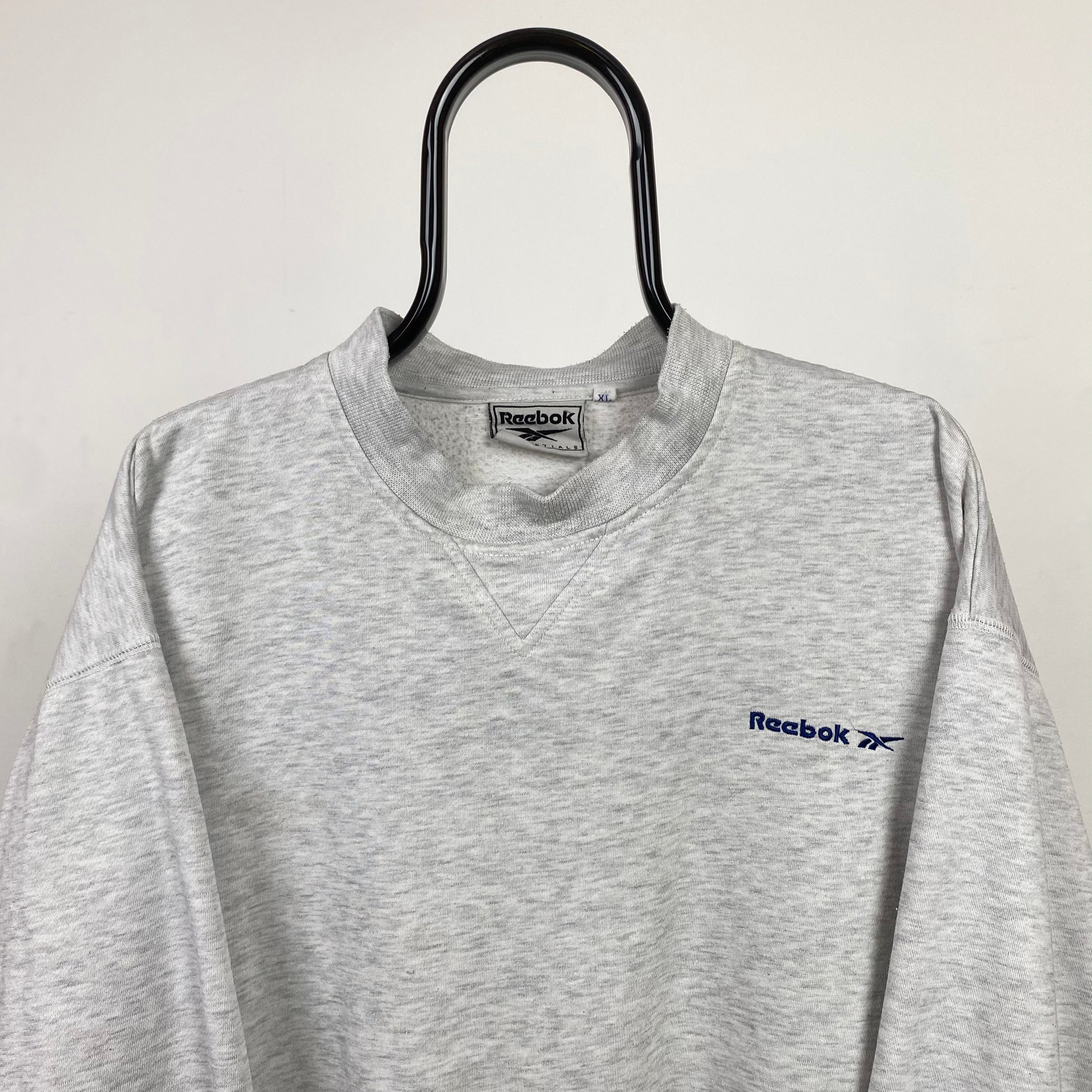 90s Retro Reebok Sweatshirt Grey XL