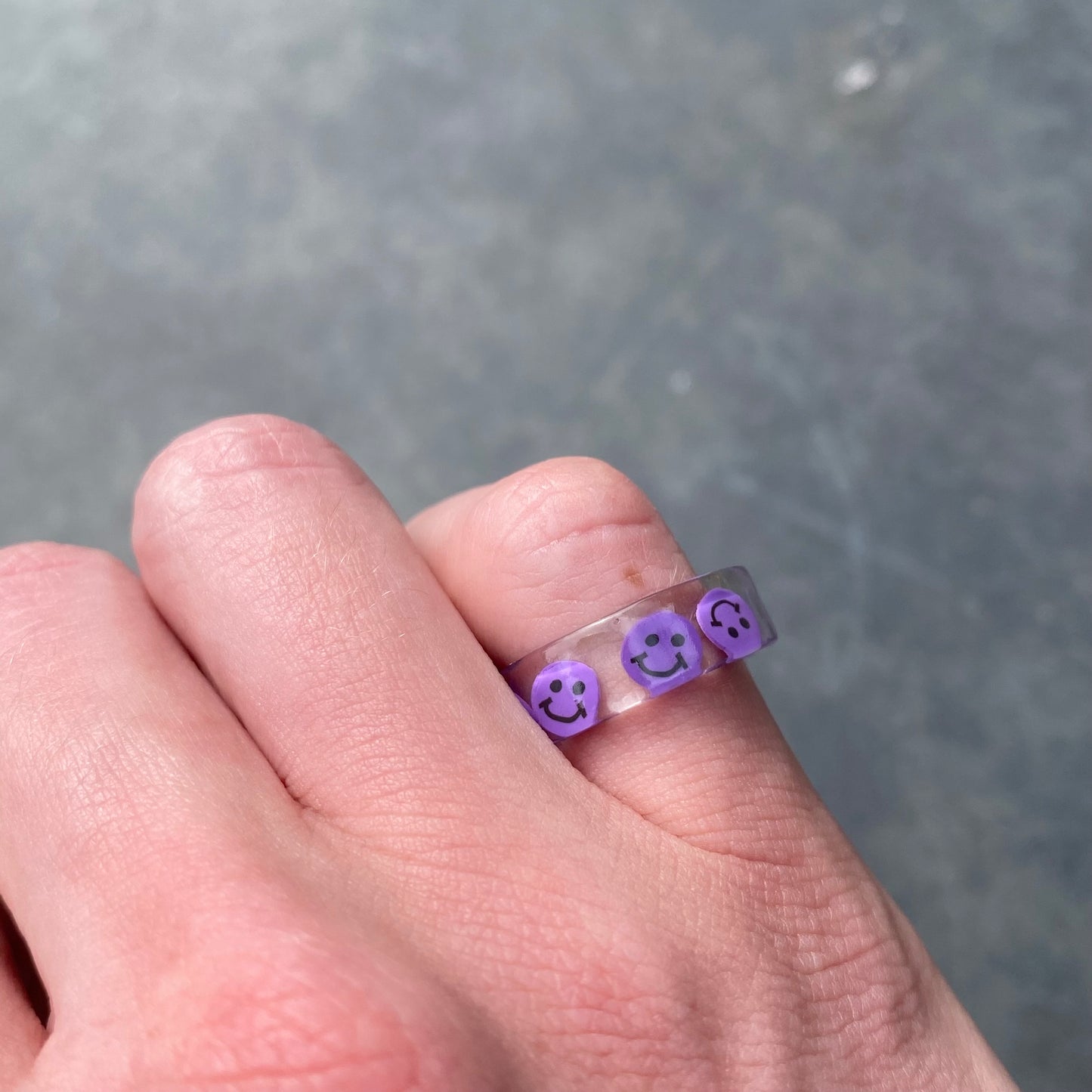 Retro Smiley Ring