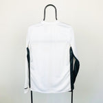 90s Nike Mock Neck Long Sleeve T-Shirt White Medium