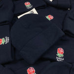 Retro 90s England Rugby Beanie Hat Blue
