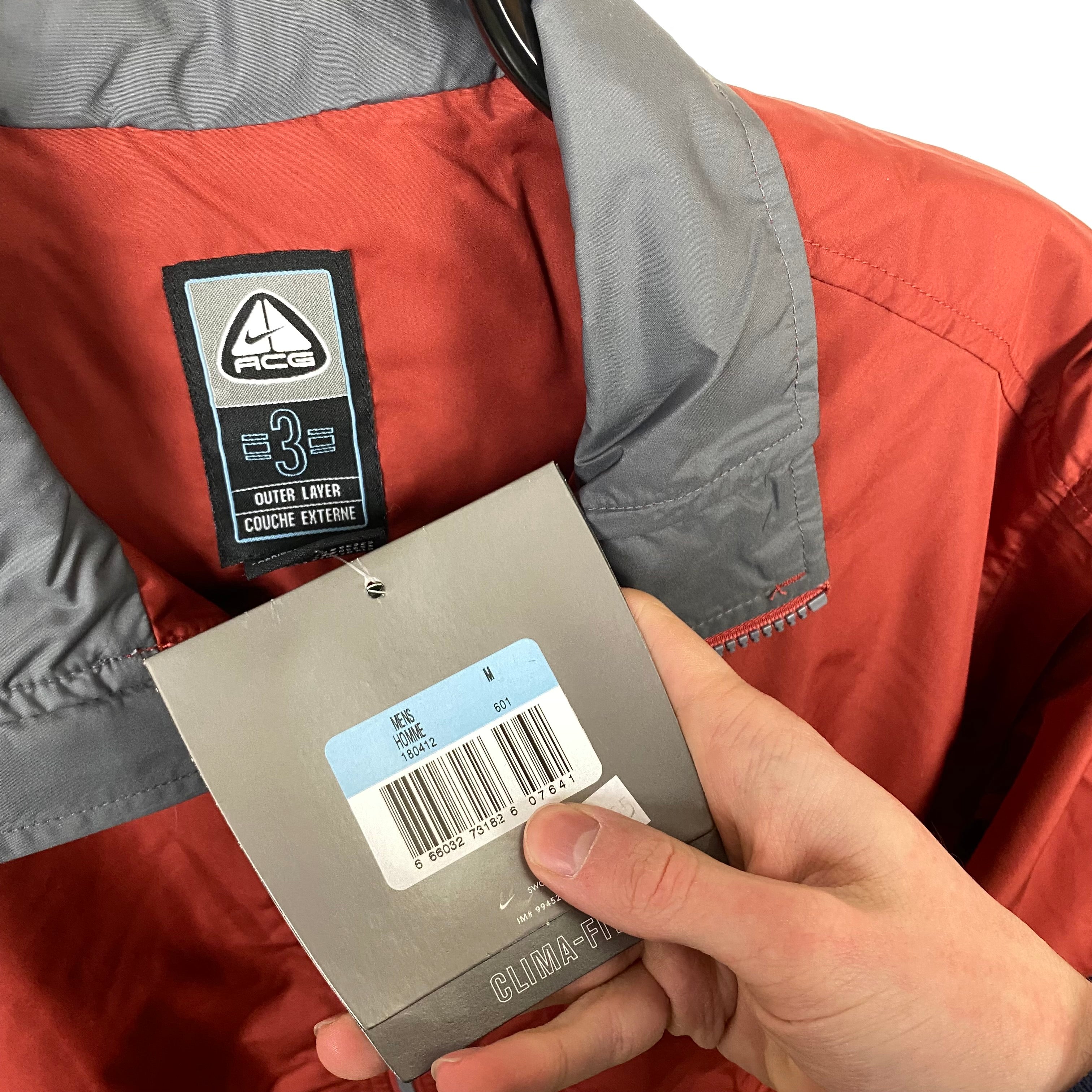 Vintage Nike ACG Waterproof Windbreaker Jacket Red Medium – Clout