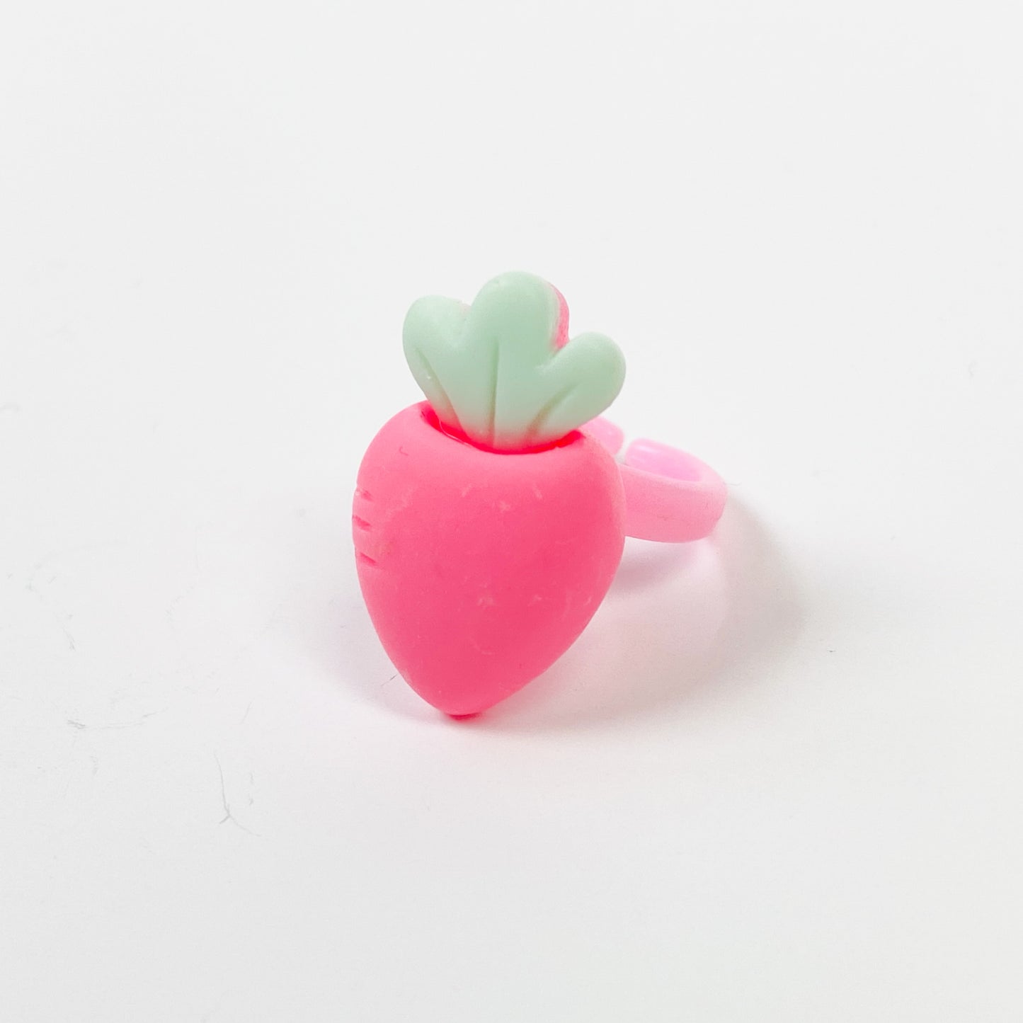 Vintage Retro Adjustable Carrot Ring Pink