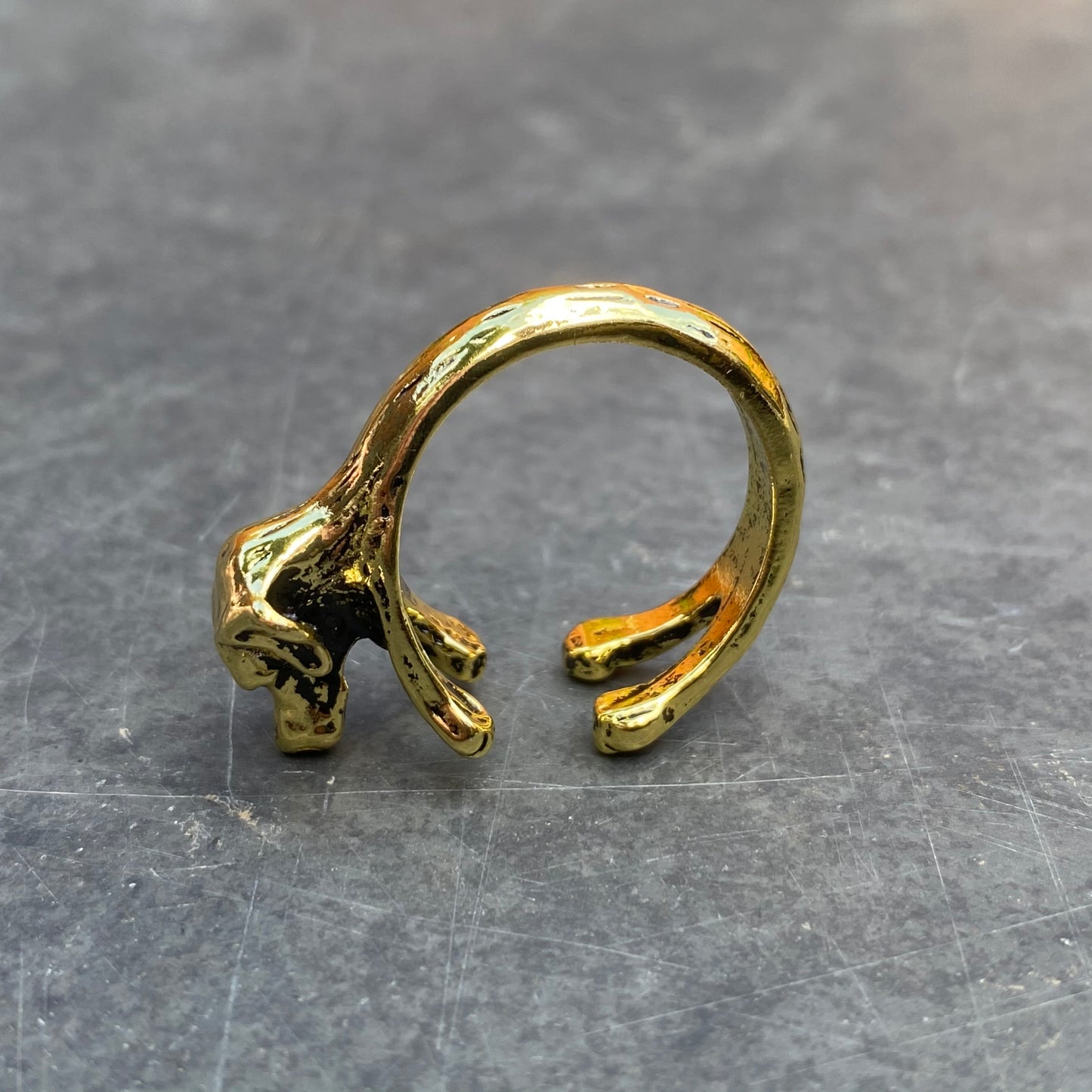 Adjustable Dog Ring Gold