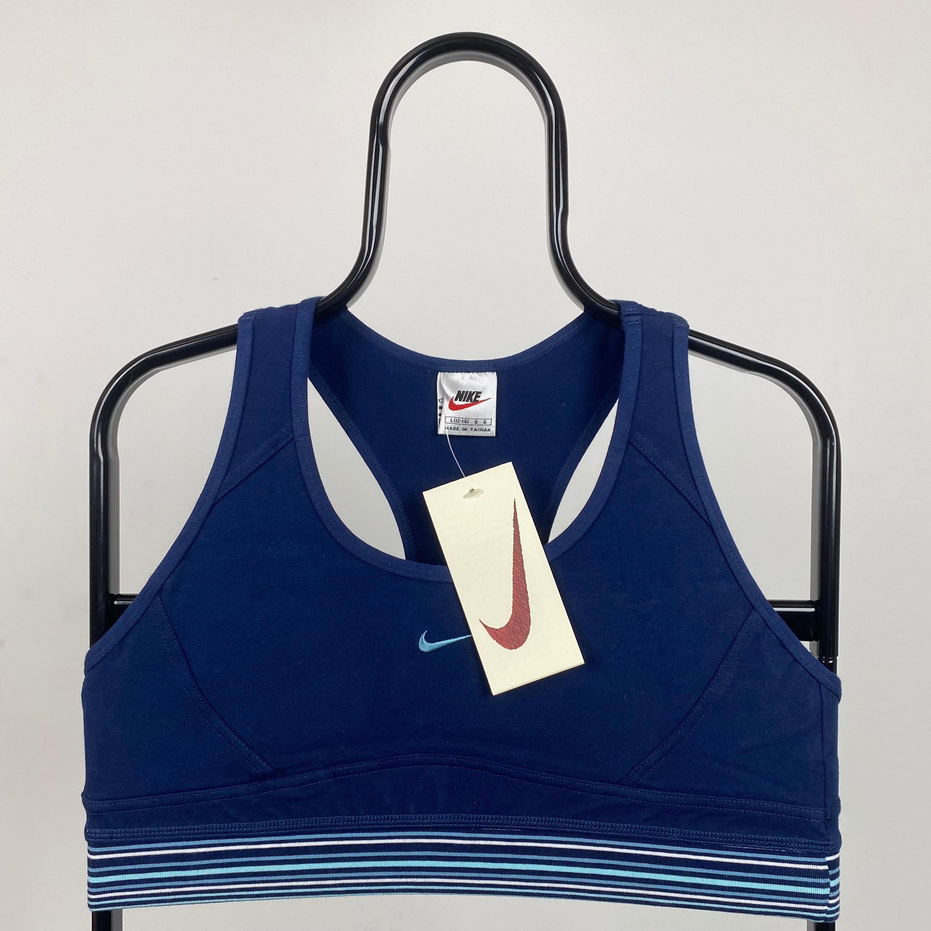 Nike Women's Sports Bra T-Shirt Blue XL – Clout Closet