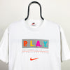 90s Nike PLAY T-Shirt White Medium