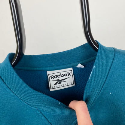 90’s Reebok Paint Sweatshirt Green Small