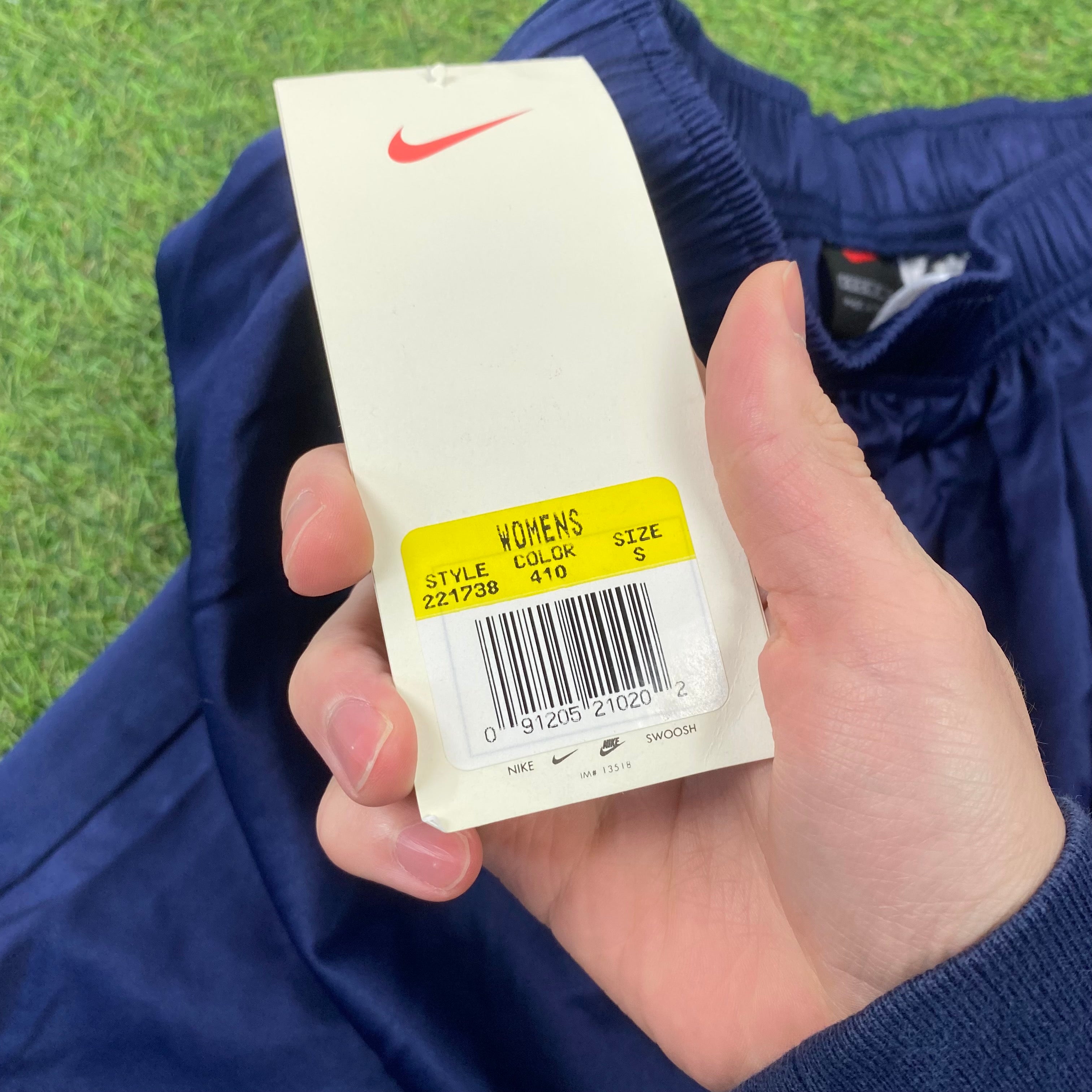 90s Nike Nylon Shorts Blue Small