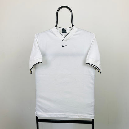90s Nike Centre Swoosh T-Shirt White XS