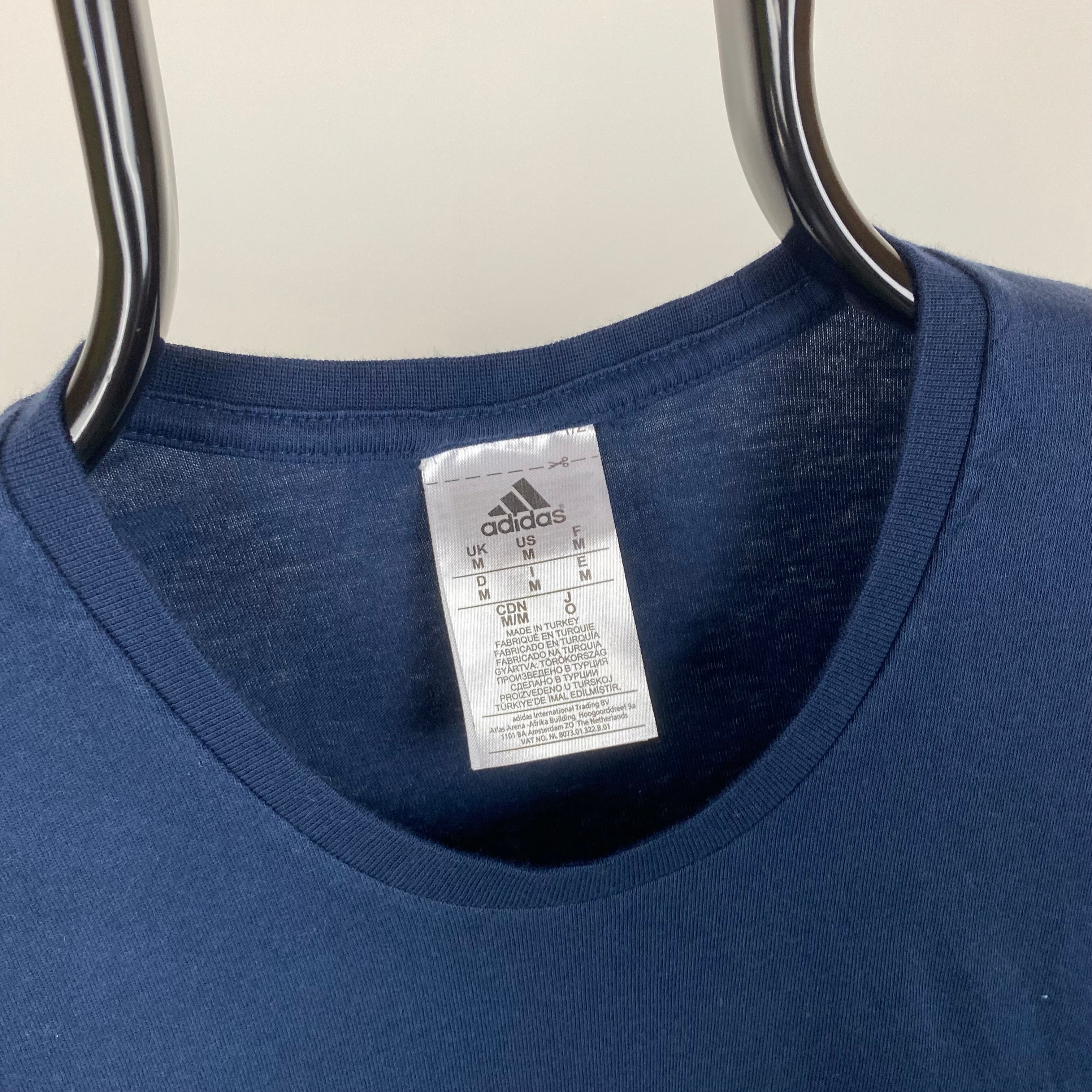 geest Banket kant Vintage Adidas T-Shirt Blue Medium – Clout Closet