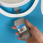 Vintage Nike Cropped Vest T-Shirt Baby Blue Medium