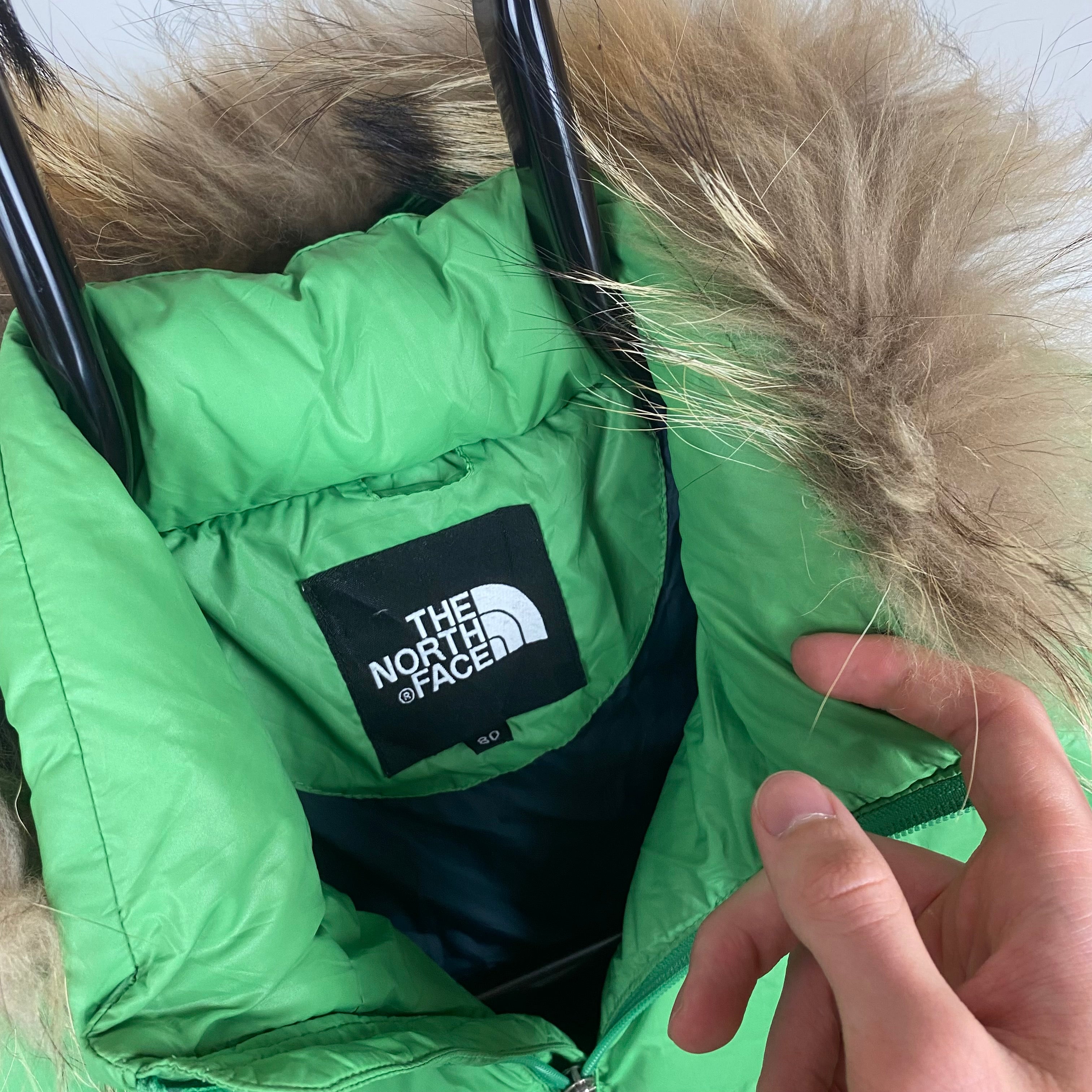 90s The North Face Puffer Jacket Green XS