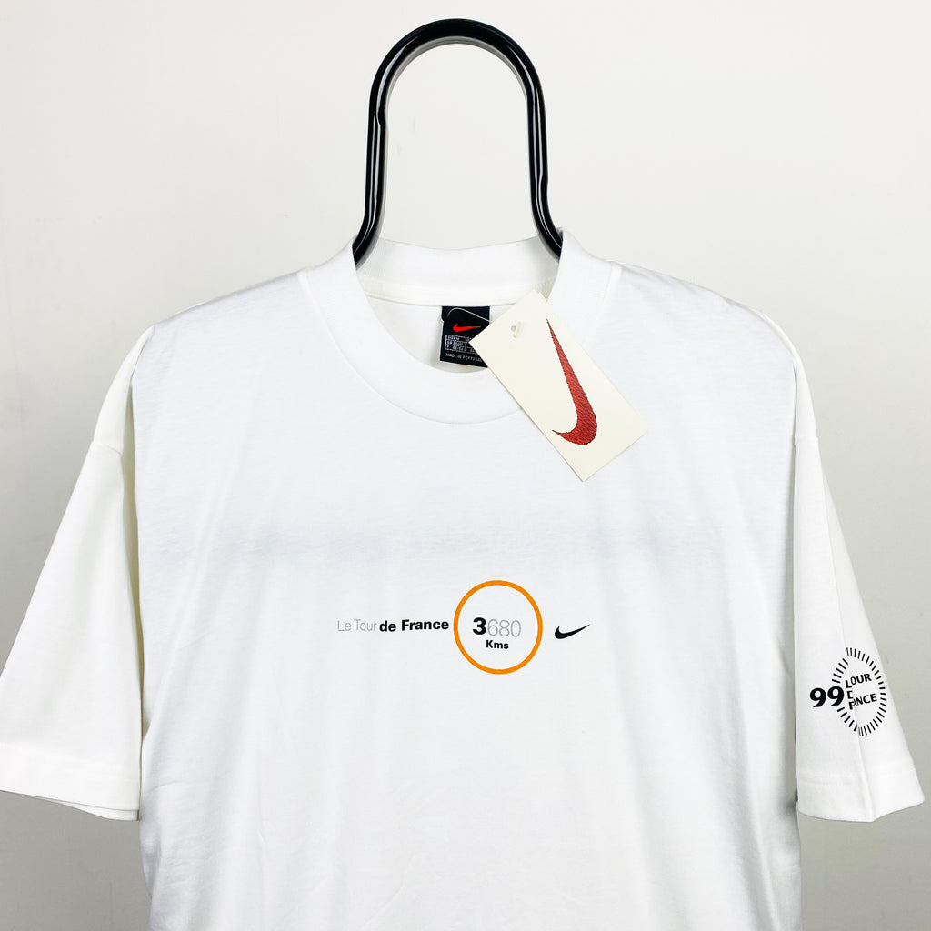 90s Nike Tour De France T-Shirt White Large