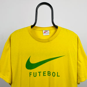 90s Nike Football T-Shirt Yellow Large