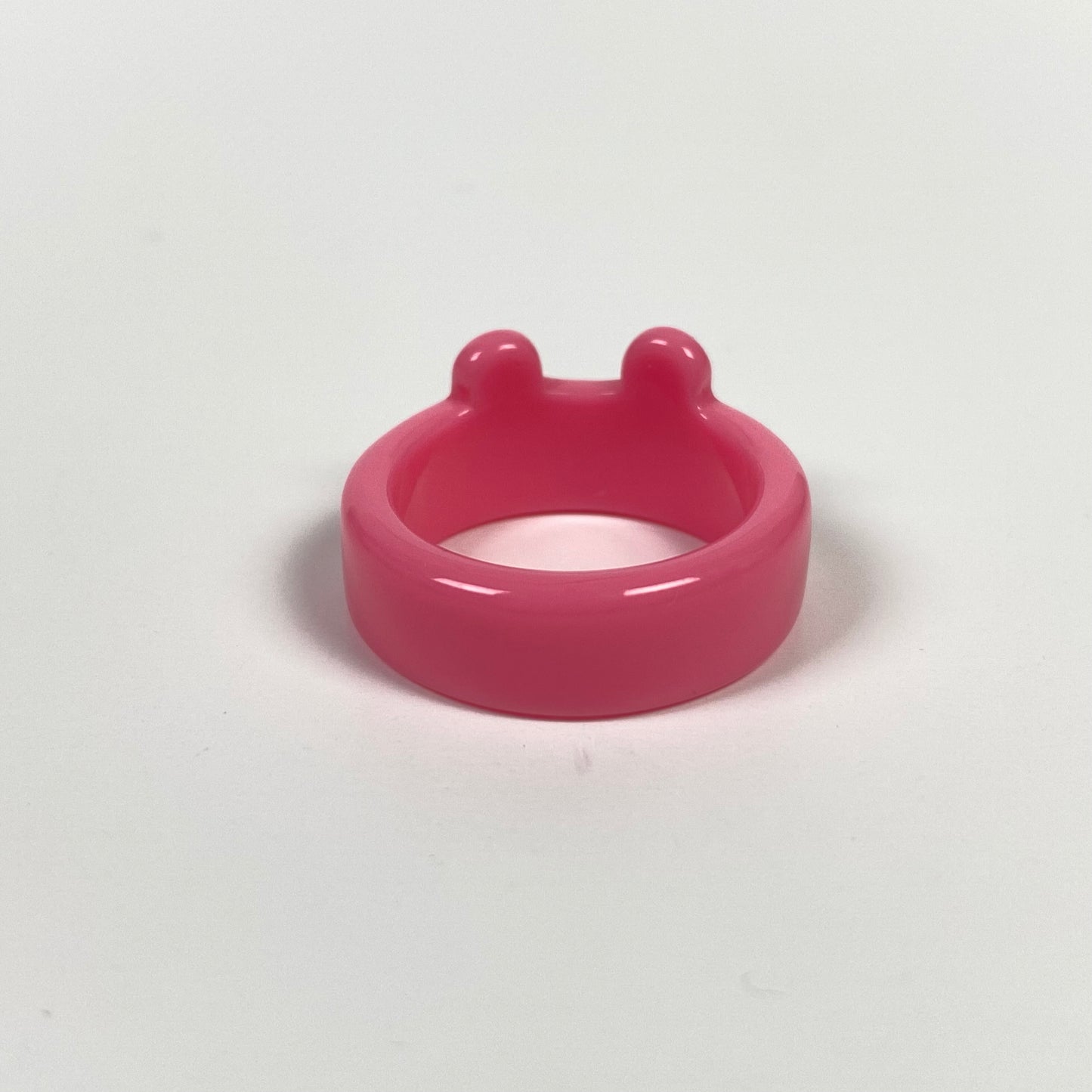 Retro Chunky Bear Ring Pink