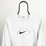 90s Nike Sweatshirt White Large