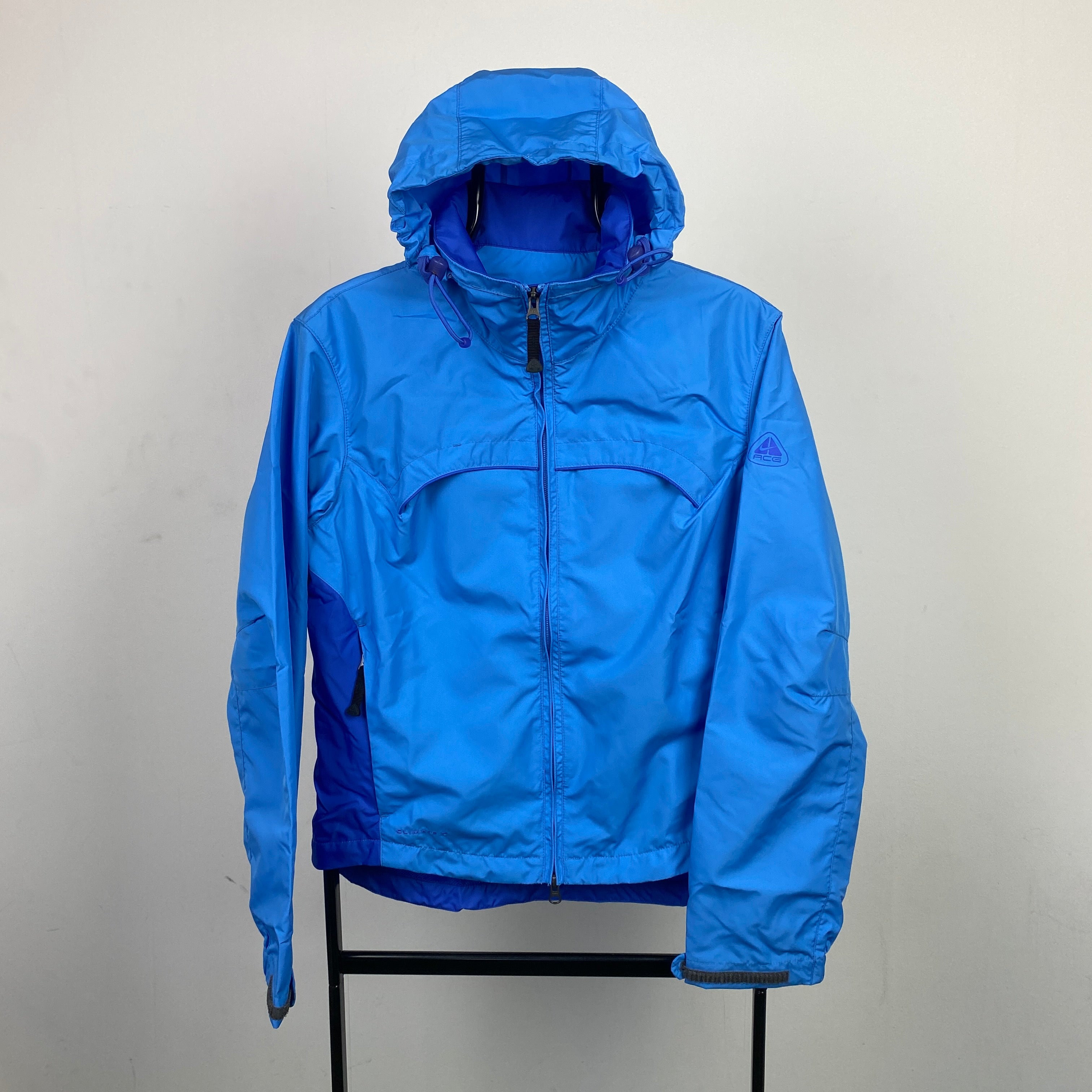 00s Nike ACG Waterproof Windbreaker Jacket Blue Small