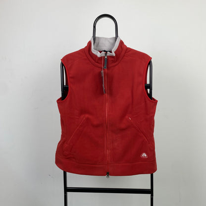 00s Nike ACG Fleece Gilet Jacket Red Large