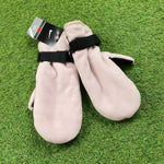 Vintage Nike Fleece Gloves Mittens Pink
