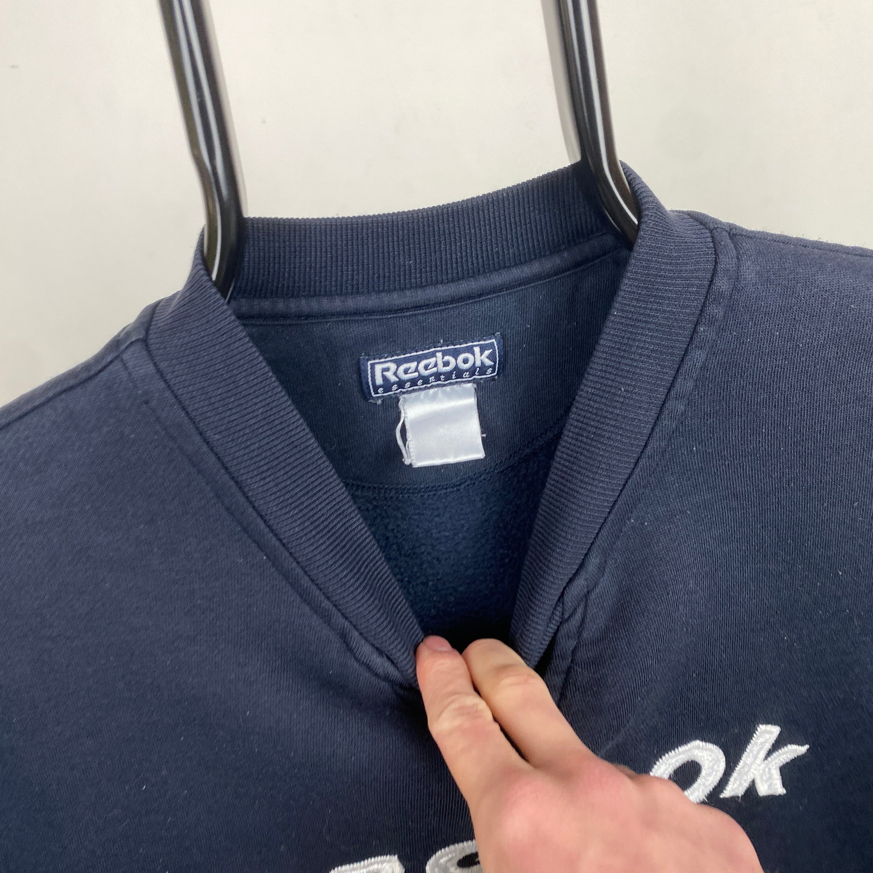 Retro Reebok Sweatshirt Blue Small