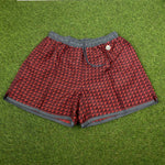 90s Nike Wavey Shorts Red Large