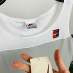 Vintage Nike Challenge Court Sports Bra Vest T-Shirt White Medium