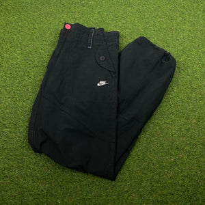Vintage Nike Cargo Trousers Joggers Black XXS