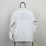 Vintage Nike Rugby Shirt T-Shirt White Small