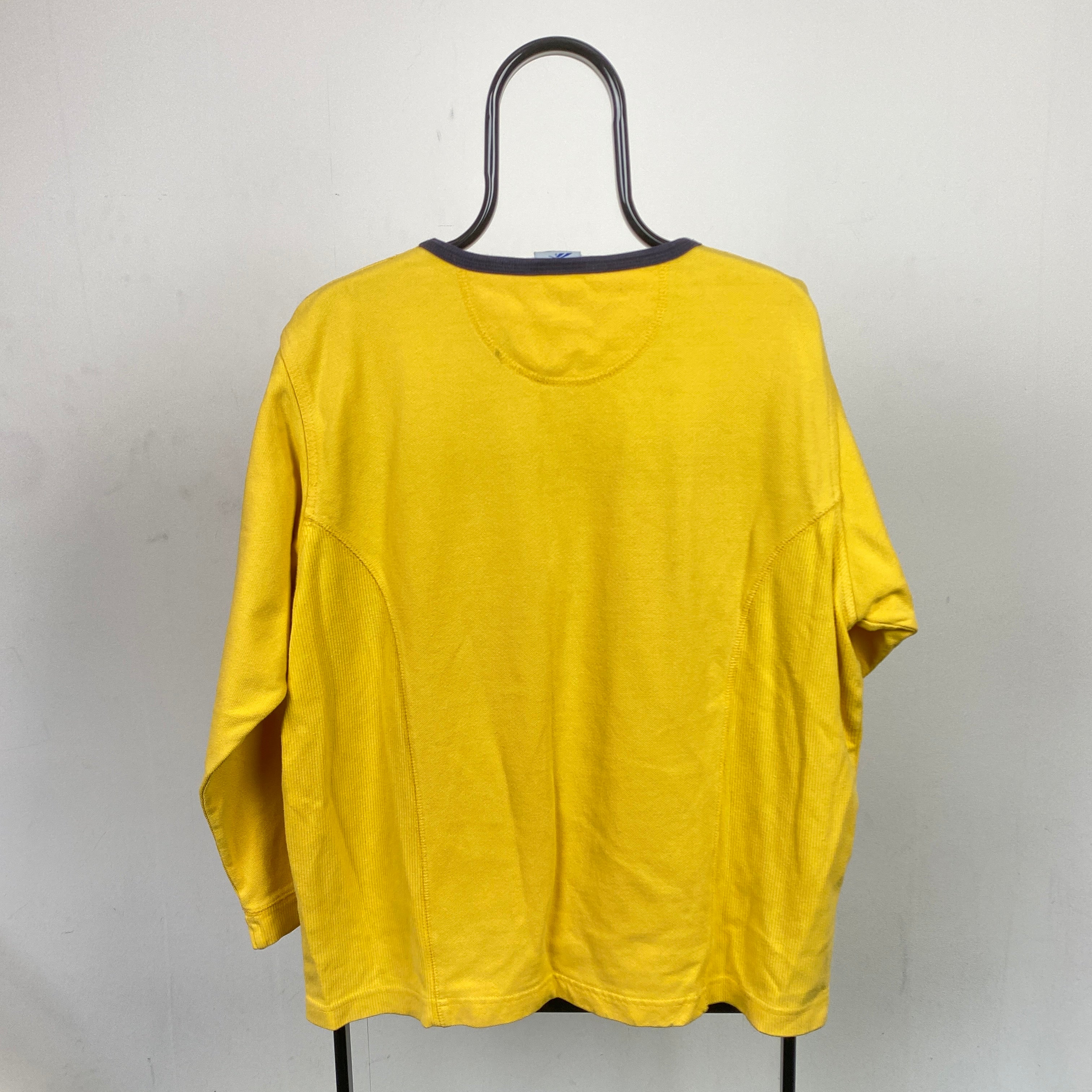 Retro Reebok Sweatshirt Yellow XXL