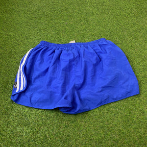 90s Adidas Sprinter Shorts Blue Large