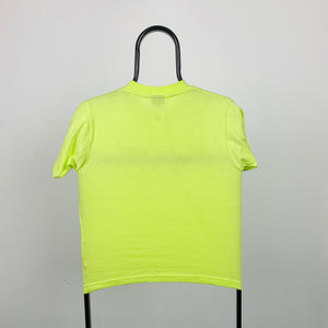 Vintage Nike Swoosh T-Shirt Lime Green XXS