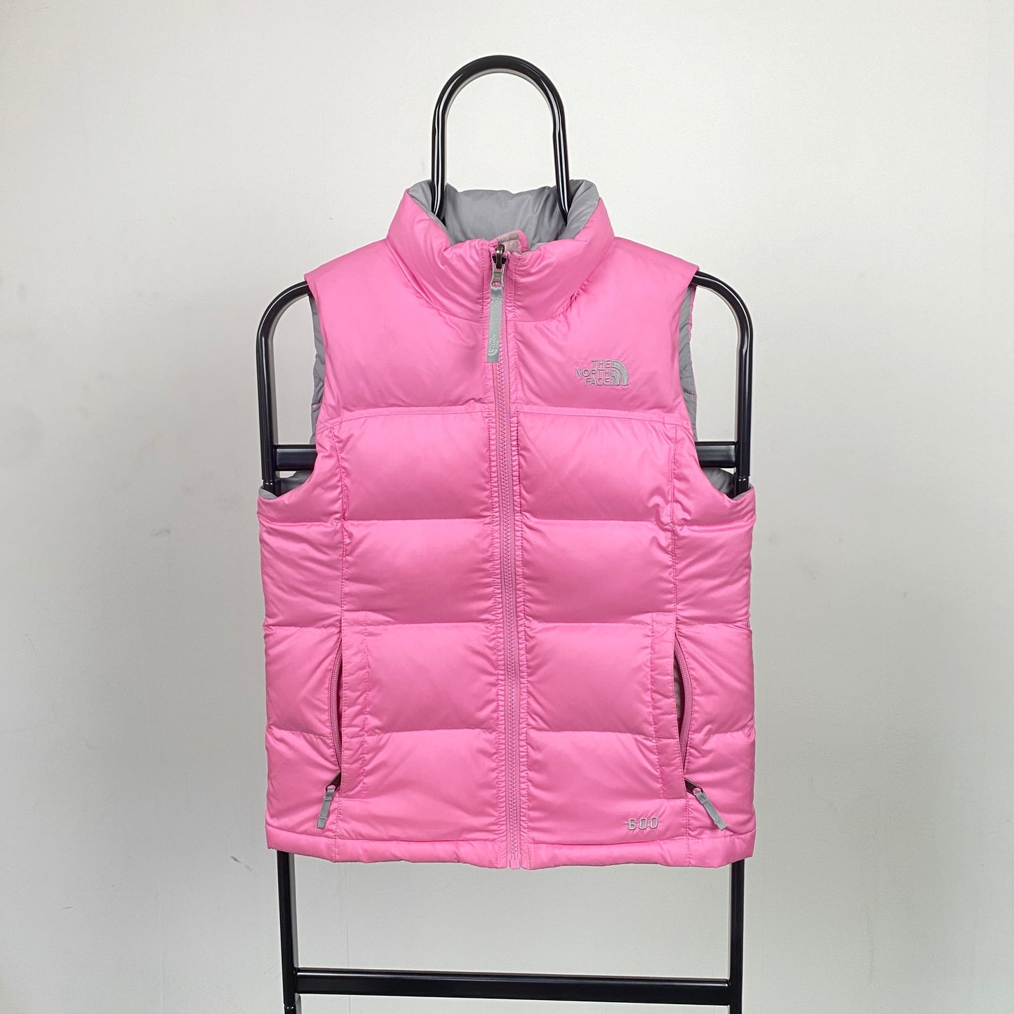 00s The North Face Puffer Gilet Jacket Pink XS