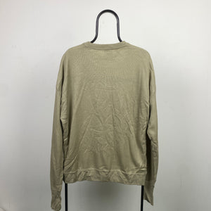 Retro Lacoste Knit Sweatshirt Brown XL