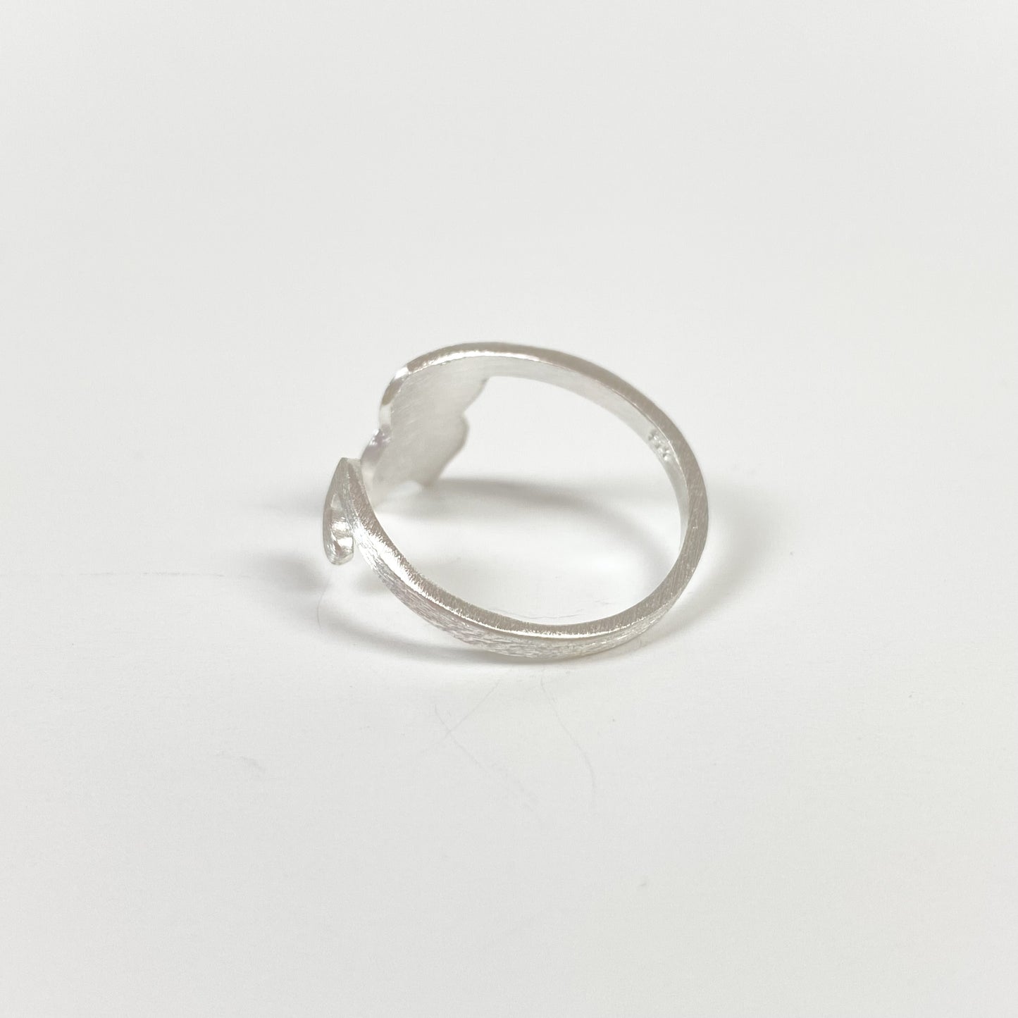 Vintage Adjustable Cat Ring Silver